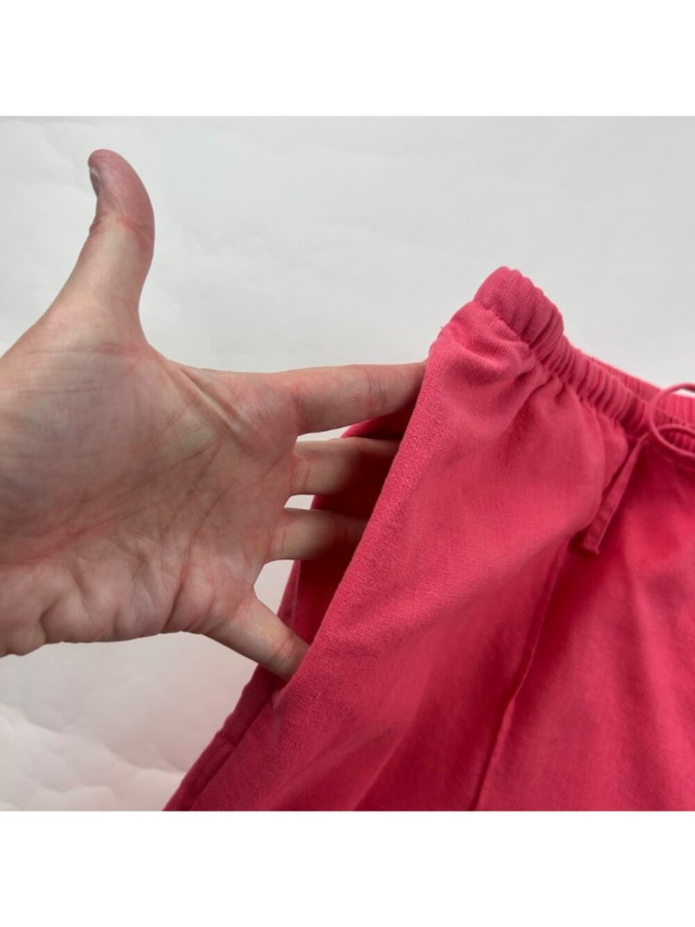 A New Day Coral Linen Blend Wide Leg Lounge Pant L - Picture 3 of 7